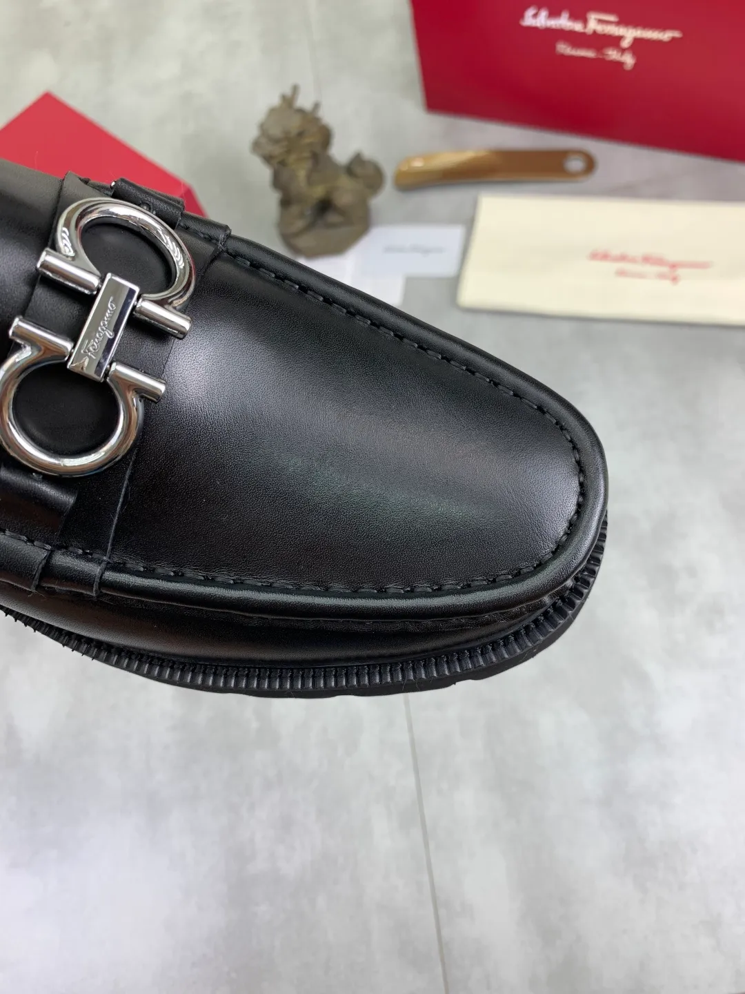 Men's men's shoes 💰P542 new high quality [Ferragamo/Ferragamo] latest model original imported calfskin, imported cowhide lining + original luxury metal buckle + original combination outsole Comparison without pressure Code number: 38-44 (45 customized)
